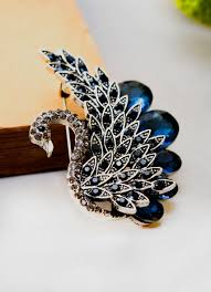 RS Custom Peacock Pin Brooch