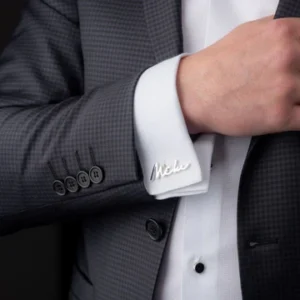 RS Signature Style Wedding Cufflinks